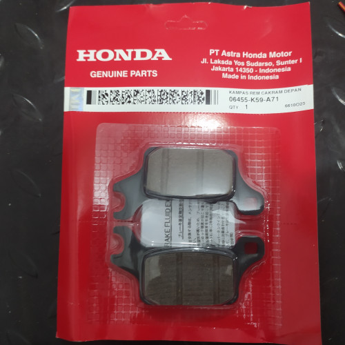 Kampas Rem Depan Vario 150 Asli Honda 06455K59A71