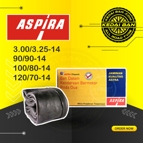 Ban Dalam Aspira 3.00/3.25-14 , 90/90-14 , 100/80-14 , 120/70-14