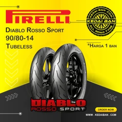 Ban Pirelli Diablo Rosso Sport TL 90/80-14
